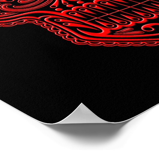 Poster Intricate Red Sugar (Coin)