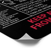 Poster Introvert 100% Loner Garder loin des gens - Intro (Coin)