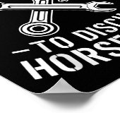 Poster Introvert Horsepower Cote Humour mécanique de clé (Coin)