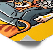 Poster Introvert - Prêt à discuter des chats | Drôle (Coin)