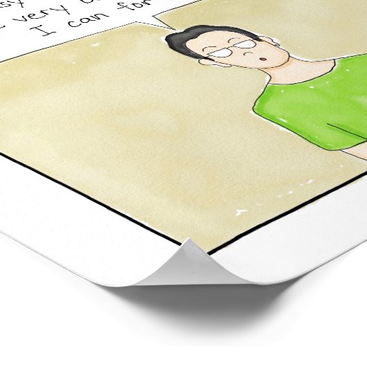 Poster Introvert Retard de l'impression (Coin)