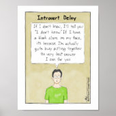 Poster Introvert Retard de l'impression (Devant)