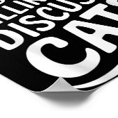 Poster Introverted Mais Prêt À Discuter Cats Bold Graph (Coin)