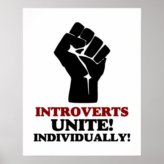 Poster Introverties Unite (Devant)