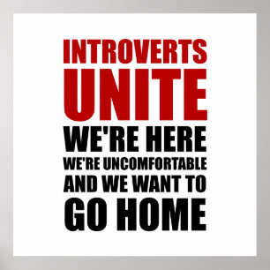 Poster Introverts unissent