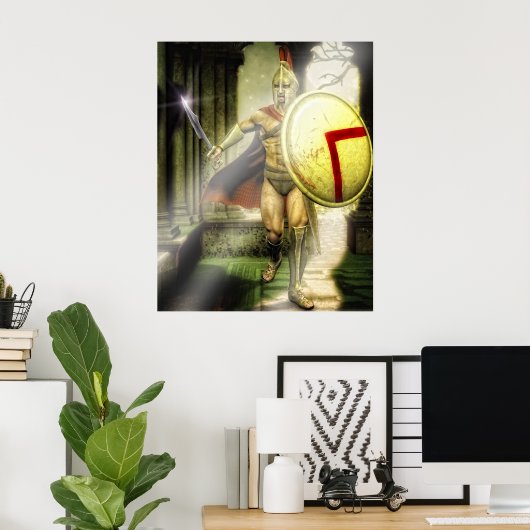 Poster intrus spartiate (Bureau à domicile)