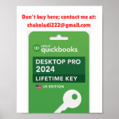 Poster Intuit Quickbooks Desktop Pro Edition 2024 Key (Devant)