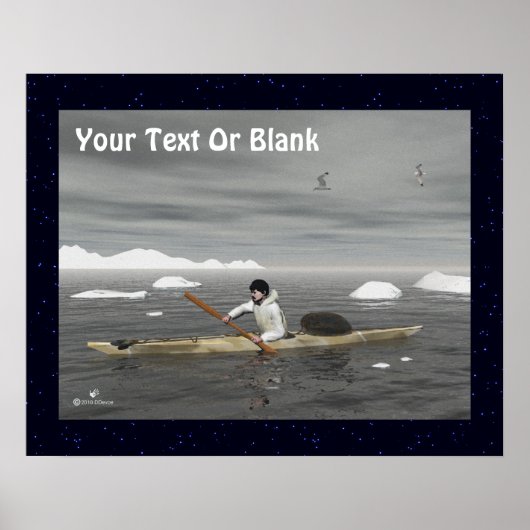 Poster Inuit Kayak (Devant)