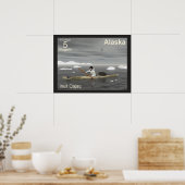 Poster Inuit Kayak - Postage en Alaska (Cuisine)