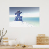 Poster Inukshuk d'hiver Imprimer (Cuisine)