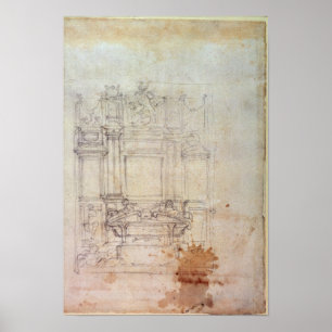 Poster Inv. L859 6-25-823. R. Conception pour un tombeau