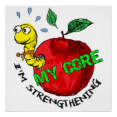 Poster Invader Apple (Devant)