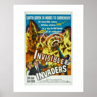 Poster Invaders invisibles