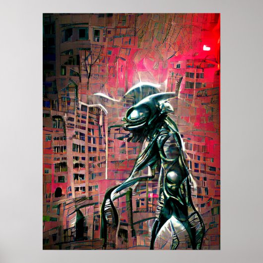 Poster Invasion Alien (Devant)