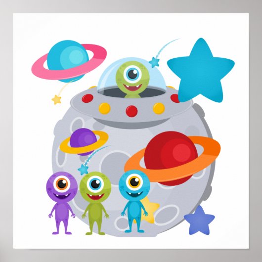 Poster Invasion Alien (Devant)