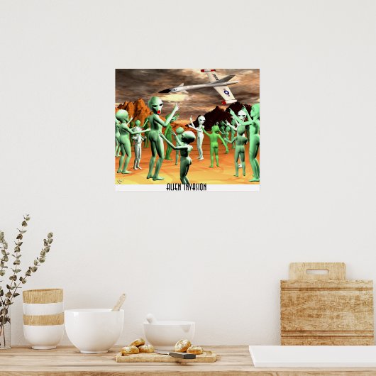 Poster Invasion Alien1 (Cuisine)