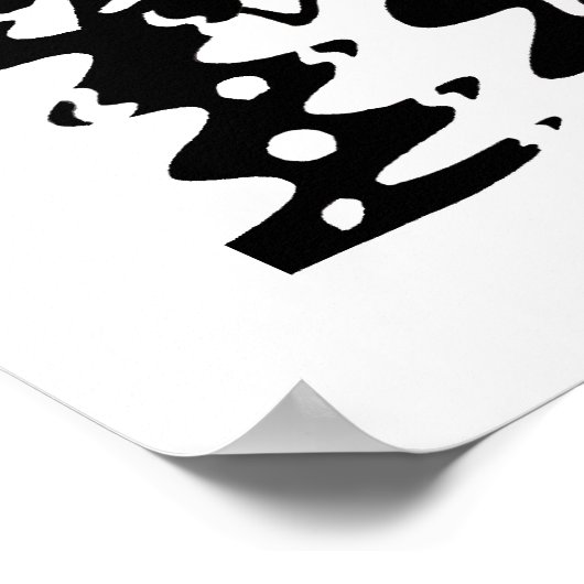 Poster "Invasion" Art Abstrait (Coin)