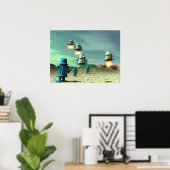 Poster Invasion De Robot D'Au-Dessus De L'Affiche V2 (Bureau à domicile)