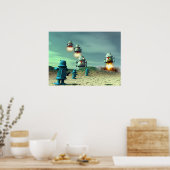 Poster Invasion De Robot D'Au-Dessus De L'Affiche V2 (Cuisine)