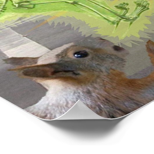 Poster Invasion des écureuils tomates tueurs (Coin)