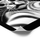 Poster Invasion d'ovni de chats _ Mème de chat drôle Rétr (Coin)