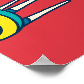 Poster Inventaires d'espace UFO rétro (Coin)