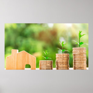 Poster Investissement dans les pièces de monnaie