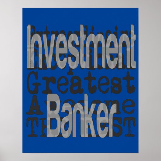 Poster Investment Banker Extraordinaire (Devant)