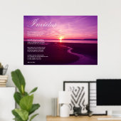 Poster Invictus ~ Poème inspirant (Bureau à domicile)