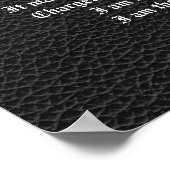 Poster Invictus, poème inspirant noir avec griffon (Coin)