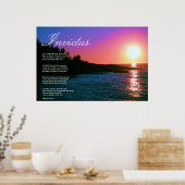 Poster Invictus ~ Poème Inspirateur ~ Toile (Cuisine)