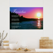 Poster Invictus ~ Poème Inspirationnel. (Cuisine)