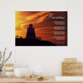 Poster Invictus ~ Poème Inspirationnel. (Cuisine)