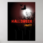 Poster Invitation à la fête d'Halloween (Devant)