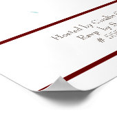 Poster Invitation au Baby shower Arche de Rainbow Noah (Coin)