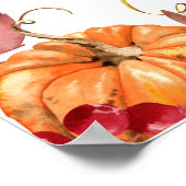 Poster Invitation au dîner de Thanksgiving (Coin)