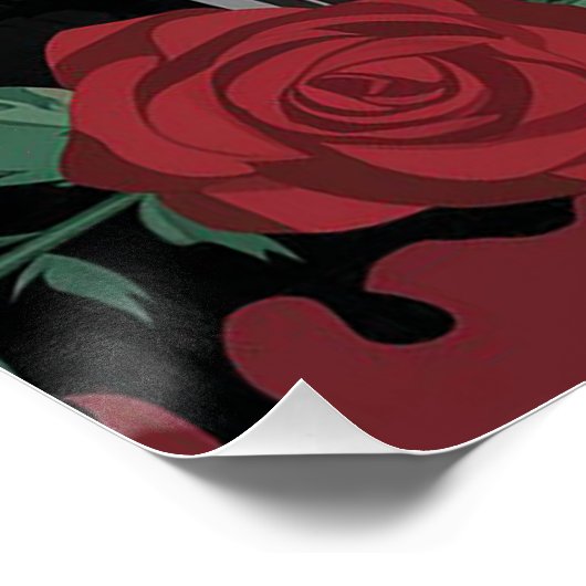 Poster Invitation d'Halloween à thème vampire (Coin)