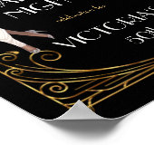 Poster Invitation Flapper et Gentleman Deco Harlem Nights (Coin)