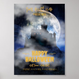 Poster Invitation Halloween épouvantable, Fête Halloween