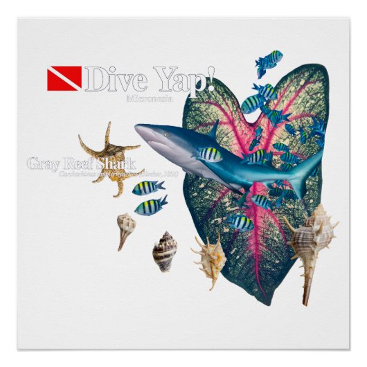 Poster Invitation tropicale (Devant)