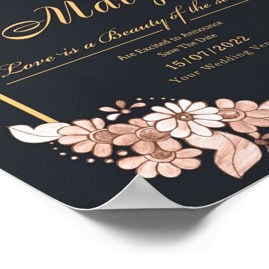 Poster Invitations de la fête de graduation simple et mod (Coin)