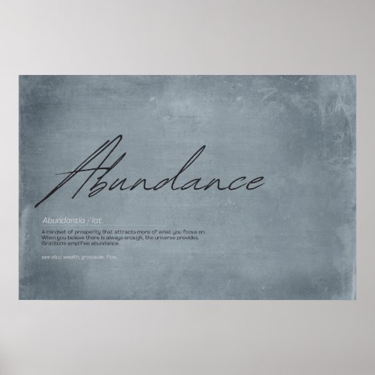Poster Invite Abundance into Your Home (Devant)