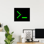 Poster Invite d'entrée de texte de l'ordinateur de l'anci (Bureau à domicile)