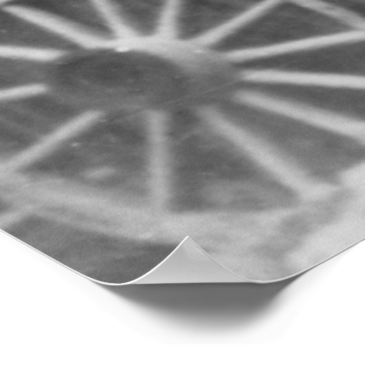 Poster Invités devant un Lazy F Ranch Bldg (Coin)