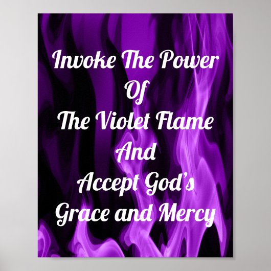 Poster Invoquer La flamme Violette (Devant)