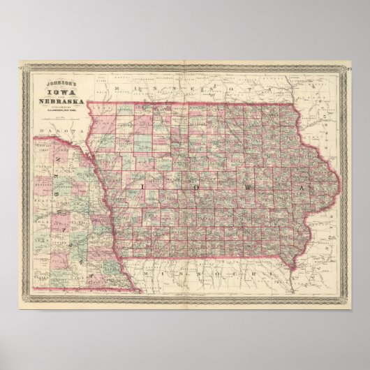 Poster Iowa et Nebraska (Devant)
