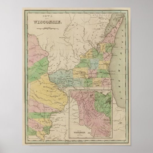 Poster Iowa et Wisconsin (Devant)