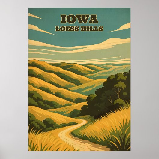 Poster Iowa Loess Hills V02 (Devant)