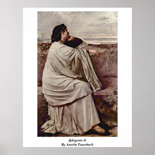 Poster Iphigenie Ii Par Anselm Feuerbach (Devant)