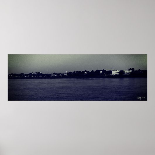 Poster Irak vintage Bagdad fleuve forat (Devant)